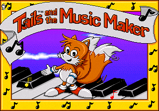 Tails and the Music Maker title screen for Sega Pico